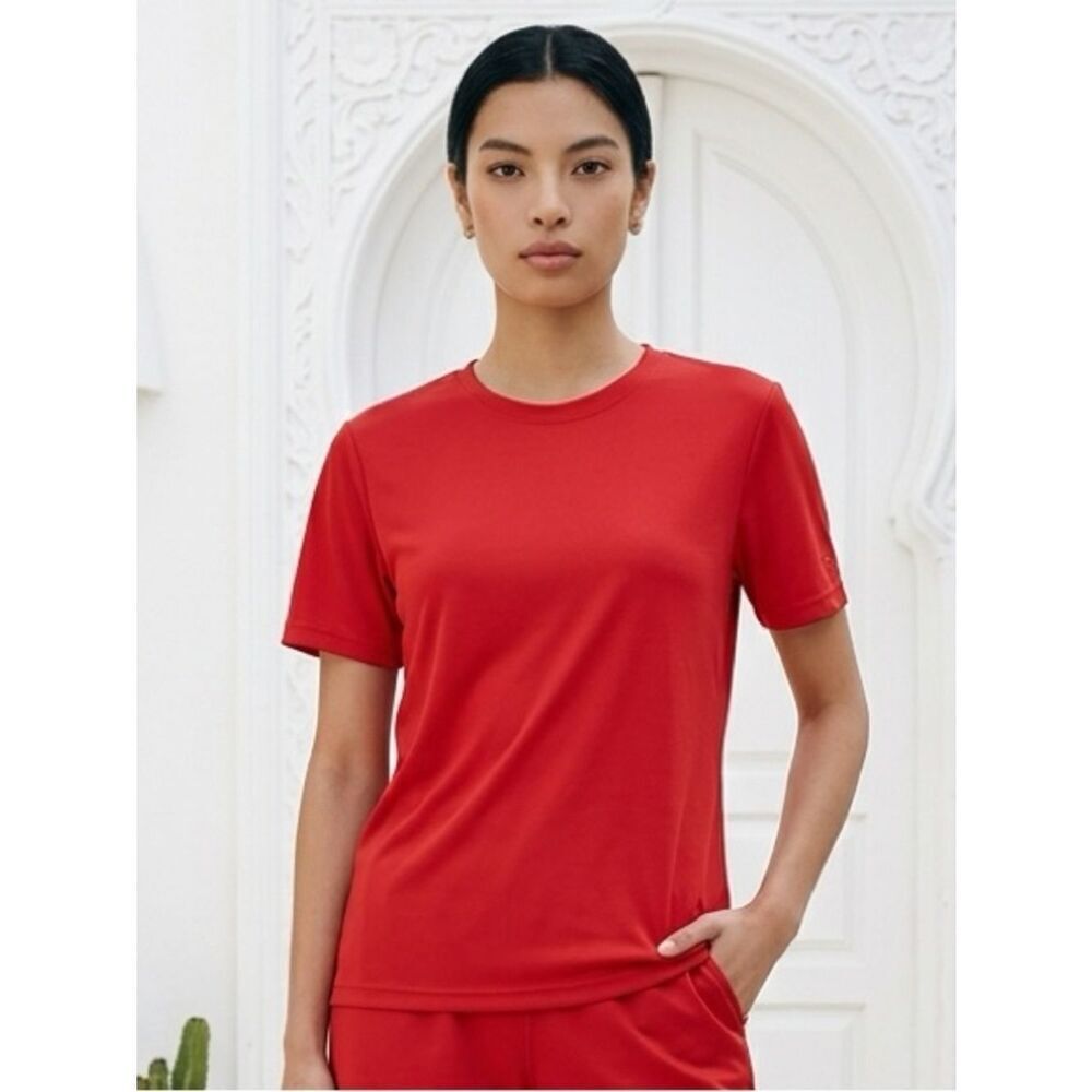 EUC Pro Player Men’s Performance Active Red Short Sleeve Shirt - Size M